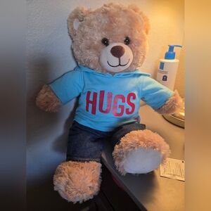 BAB Plush Bear with Blue Hoodie